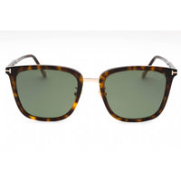 Tom Ford Men's Sunglasses - Dark Havana Square Plastic Frame Green Lens | FT0949-D 52R ,