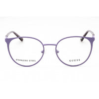 Guess Women's Eyeglasses - Matte Violet Oval Metal Full Rim Frame | GU2913 082 ,