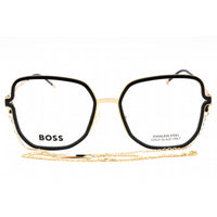 Hugo Boss Women's Eyeglasses - Black Gold Plastic Square Frame | BOSS 1394 02M2 00 ,