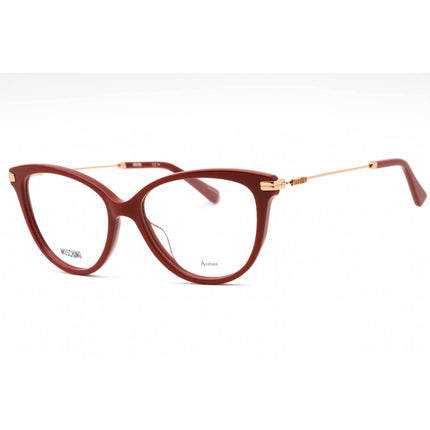 Moschino Women's Eyeglasses - Red Plastic Cat Eye Full Rim Frame | MOS561 0C9A 00 ,