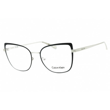 Calvin Klein Women's Eyeglasses - Black/Silver Cat Eye Full Rim Frame | CK22101 072 ,