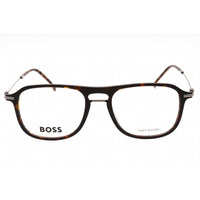 Hugo Boss Men's Eyeglasses - Havana Dark Ruthenium Plastic Frame | BOSS 1482 04HU 00 ,