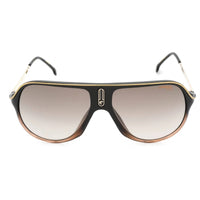 Carrera Unisex Sunglasses - Black Shaded Brown Plastic Full Rim | SAFARI65/N 0DCC ,