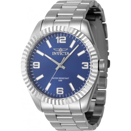Invicta Men's Quartz Watch - Specialty Blue Dial Stainless Steel Bracelet | 47451 ,