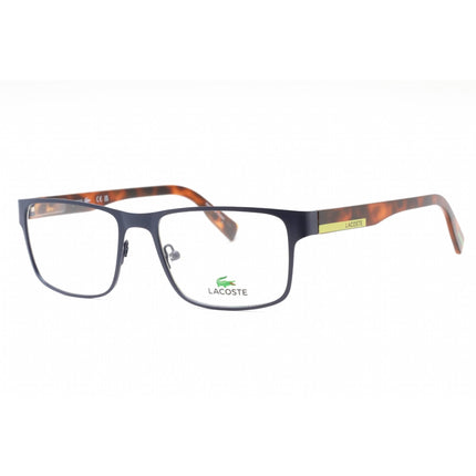 Lacoste Men's Eyeglasses - Matte Blue Plastic Rectangular Full Rim Frame | L2283 401 ,