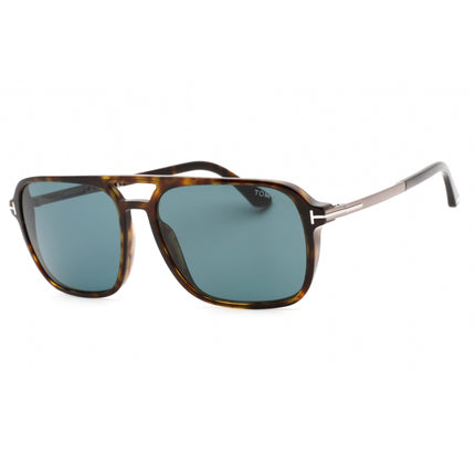 Tom Ford Unisex Sunglasses - Dark Havana Plastic Pilot Full Rim Frame | FT0910 52V ,