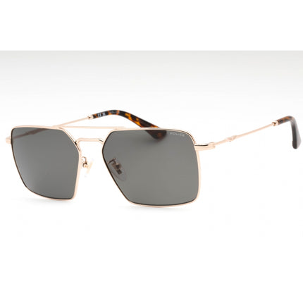 Police Men's Sunglasses - Shiny Rose Gold Metal Aviator Full Rim Frame | SPLL07 0300 ,
