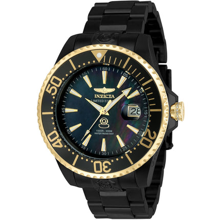 Invicta Men's Watch - Pro Diver Automatic Black MOP Dial Steel Bracelet Date | 23306 ,