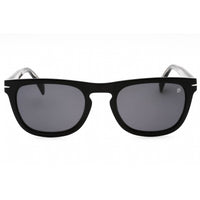 David Beckham Men's Sunglasses - Black Silver Frame Grey Lens | DB 7077/S 0BSC IR ,