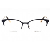 Liz Claiborne Women's Eyeglasses - Blue Gold Oval Half Rim Metal Frame | L 658 0KY2 00 ,