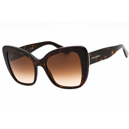Dolce & Gabbana Women's Sunglasses - Havana Plastic Cat Eye Frame | DG4348 502/13 ,