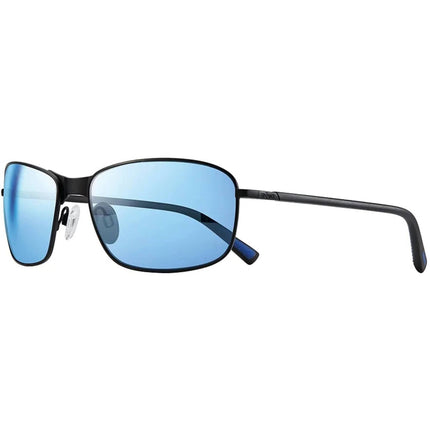 Revo Unisex Sunglasses - Decoy Blue Water Lens Black Full Rim Metal Frame | 1084 01 BL ,