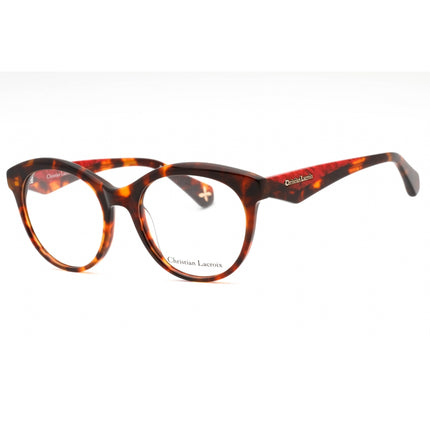 Christian Lacroix Women's Eyeglasses - Red Havana Plastic Round Frame | CL1118 124 ,