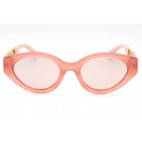 Moschino Women's Sunglasses - Oval Frame Pink Flash Silver Lens | MOS160/S 035J 2S ,