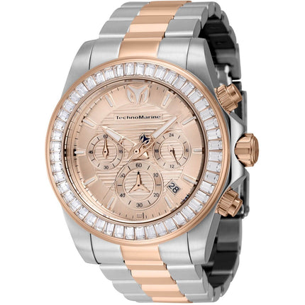 Technomarine Men's Watch - Manta Ray Chronograph Rose Gold Dial Bracelet | TM-222007 ,