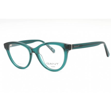 Gant Women's Eyeglasses - Shiny Dark Green Plastic Cat Eye Full Rim Frame | GA4153 096 ,