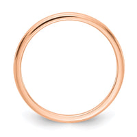14K Rose Gold 1.2mm Half Round Stackable Band | STK17-120R ,