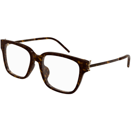 Saint Laurent Women's Eyeglasses - Havana Acetate/Metal Frame Demo Lens | SLM48OAF 003 ,