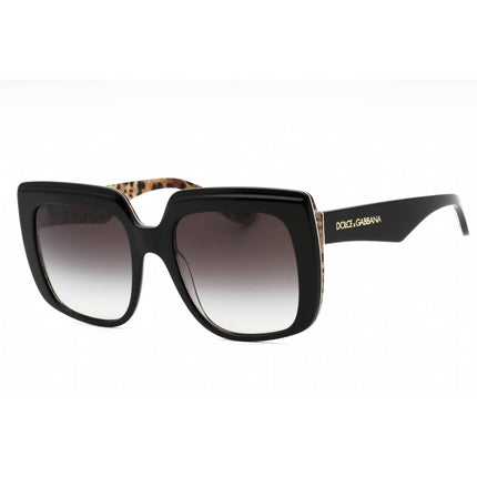 Dolce & Gabbana Women's Sunglasses - Black On Leopard Brown Print | 0DG4414 32998G ,