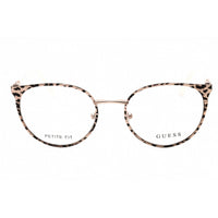 Guess Women's Eyeglasses - Pink Gold Metal Cat Eye Shape Full Rim Frame | GU2913 033 ,