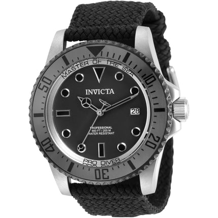 Invicta Men's Watch - Pro Diver Automatic Grey Dial Black Polyester Strap | 31485 ,