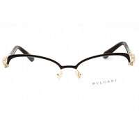 Bvlgari Women's Eyeglasses - Pale Gold/Brown Half Rim Cat Eye Frame | 0BV2239B 2034 ,