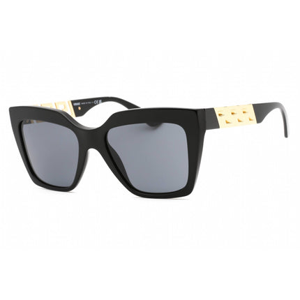 Versace Women's Sunglasses - Black Square Shape Frame Dark Grey Lens | 0VE4418 GB1/87 ,