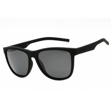 Polaroid Core Unisex Sunglasses - Rubber Black Frame Grey Lens | Pld 6014/S 0YYV 00 ,