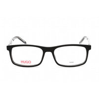 Hugo Men's Eyeglasses - Black Crystal Plastic Rectangular Frame | HG 1004 07C5 00 ,