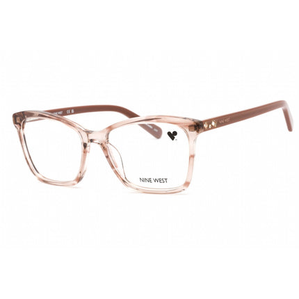 Nine West Women's Eyeglasses - Crystal Mauve Horn Acetate Rectangular | NW5188 609 ,