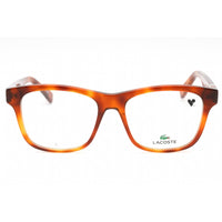 Lacoste Unisex Eyeglasses - Blonde Havana Plastic Square Full Rim Frame | L2933 218 ,