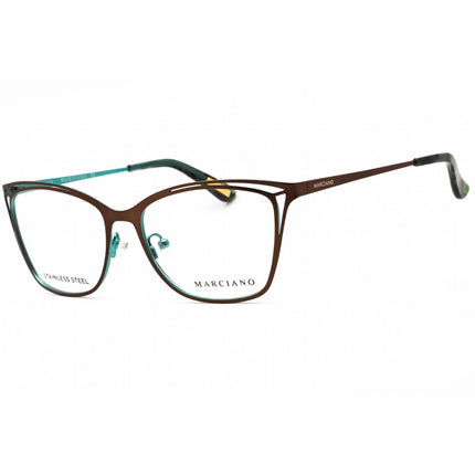 Guess By Marciano Women's Eyeglasses - Matte Dark Brown Cat Eye Frame | GM0310 049 ,