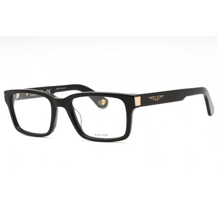 Police Men's Eyeglasses - Shiny Black Plastic Rectangular Full Rim | VPLE36N 700Y ,