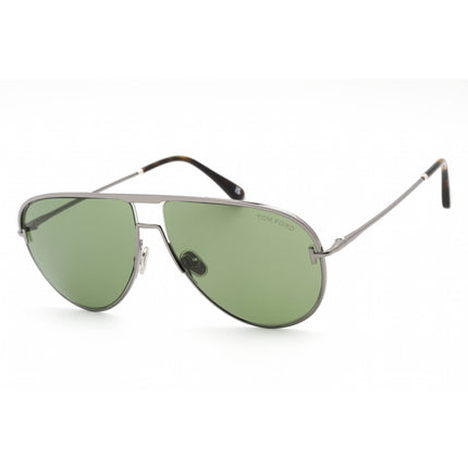 Tom Ford Unisex Sunglasses - Shiny Dark Ruthenium Metal Pilot Frame | FT0924 12N ,