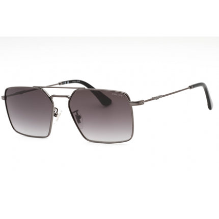 Police Men's Sunglasses - Shiny Gunmetal Aviator Full Rim 59mm Frame | SPLL07 0568 ,