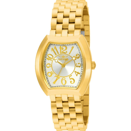 Invicta Women's Watch - Angel Quartz Silver Dial Yellow Gold Steel Bracelet | 15039 ,