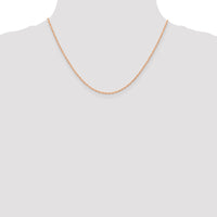 14k Rose Gold 1.15mm Carded Cable Rope Chain | 9RR ,