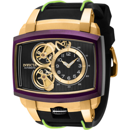 Invicta Men's Watch - Akula Automatic Open Heart Dial Black Silicone Strap | 41697 ,