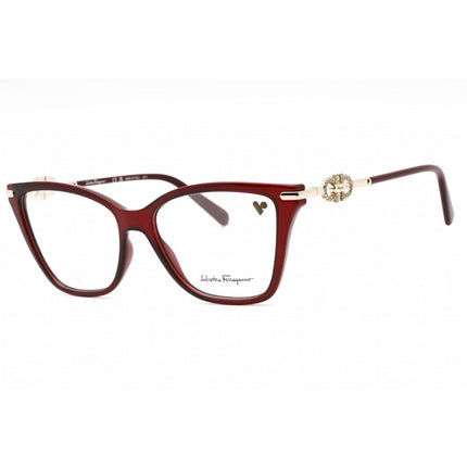 Salvatore Ferragamo Women's Eyeglasses - Transparent Burgundy Frame | SF2949R 612 ,