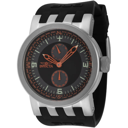Invicta Men's Watch - DNA Compass Black and Grey Dial Silicone Strap Quartz | 44226 ,