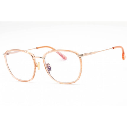 Tom Ford Women's Eyeglasses - Shiny Orange Metal Oval Full Rim Frame | FT5702-B 042 ,