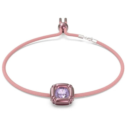 Swarovski Women's Choker Necklace - Dulcis Pink Cord Purple Crystal | 5626400 ,