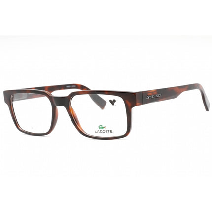 Lacoste Men's Eyeglasses - Havana Plastic Rectangular Shape Full Rim Frame | L2928 214 ,