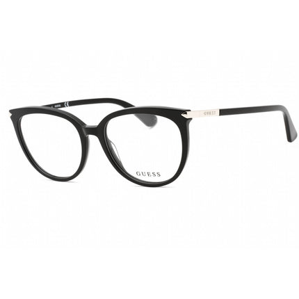 Guess Women's Eyeglasses - Shiny Black Cat Eye Plastic Full Rim Frame | GU2881 001 ,