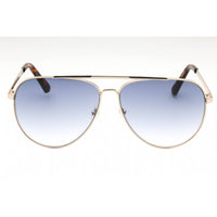 Guess Men's Sunglasses - Gold Metal Aviator Frame Gradient Blue Lens | GU00059 32W ,