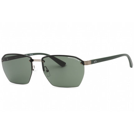 Armani Exchange Men's Sunglasses - Matte Gunmetal/Matte Green Frame | 0AX2048S 600371 ,