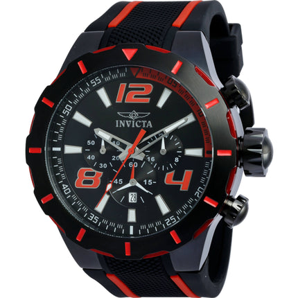 Invicta Men's Watch - S1 Rally Quartz Chrono Black and Red Silicone Strap | 20109 ,