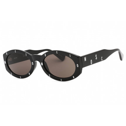 Moschino Women's Sunglasses - Black Oval Plastic Full Rim Frame | MOS141/S 0807 IR ,