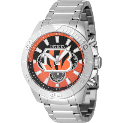 Invicta Men's Watch - NFL Cincinnati Bengals Orange and Black Dial Bracelet | 47959 ,