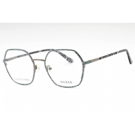 Guess Women's Eyeglasses - Grey/Other Metal Geometric Full Rim Frame | GU2912 020 ,
